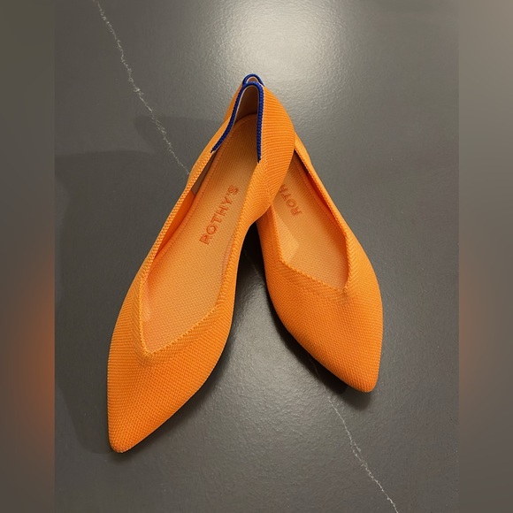 NEW ROTHY’S The Point II In Tangerine Size 6.5 - Picture 4 of 10